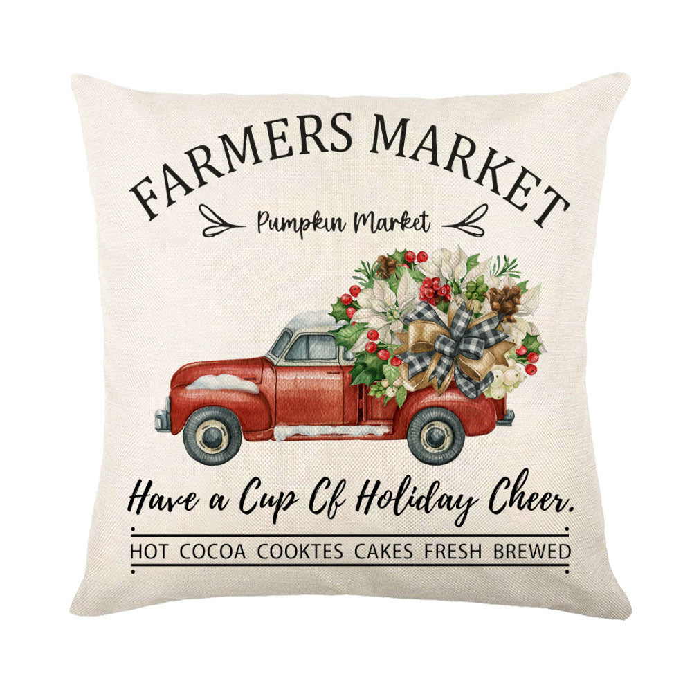 Christmas Themed Throw Pillow covers