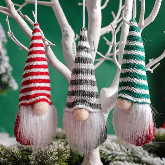 12 Pcs Christmas Gnome Hanging Ornaments