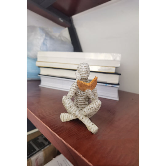 Reading Woman Resin Statue Decoration