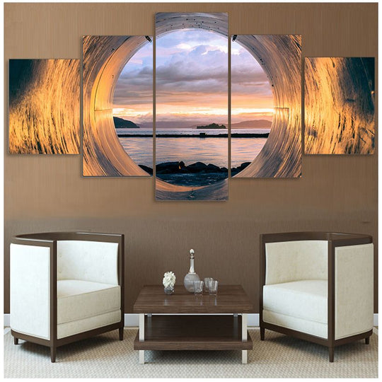 Sunset Seascape Canvas Painting