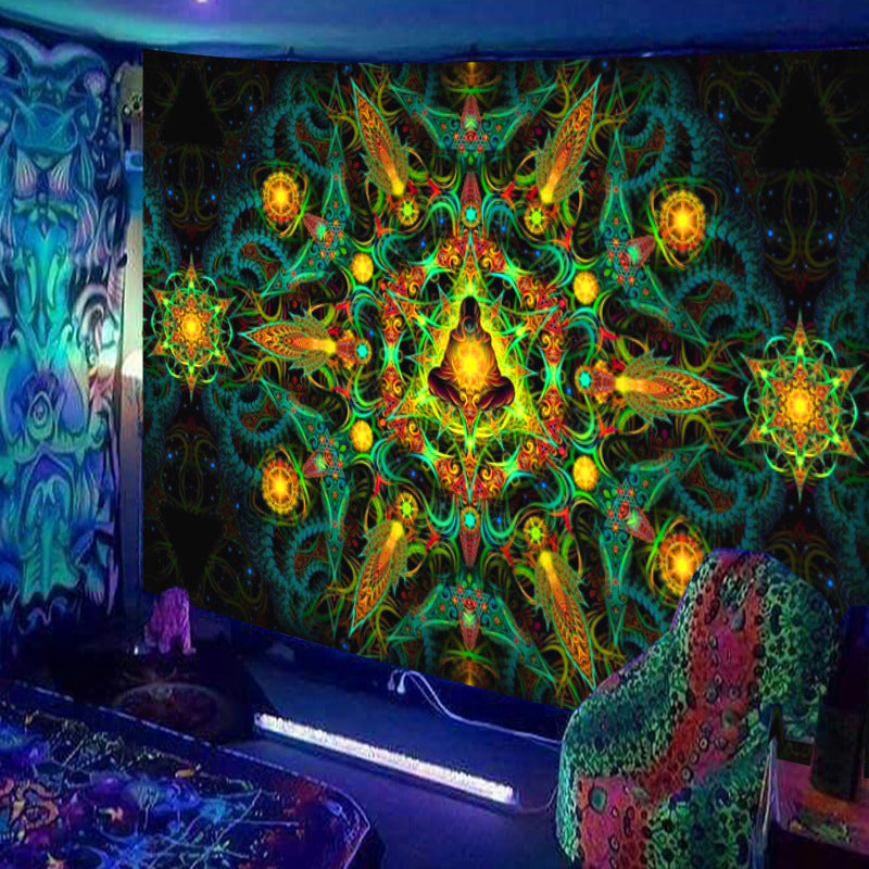 Fluorescent Dimensional Decorative Tapestry