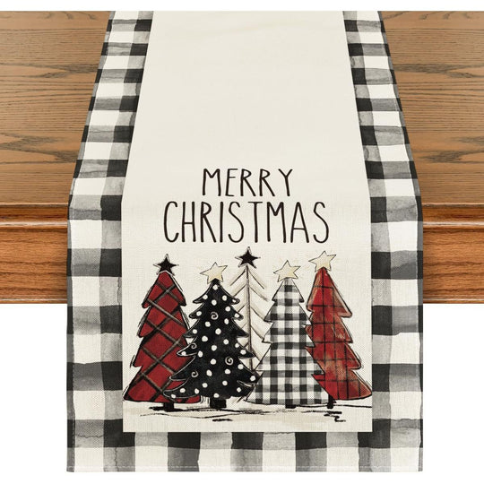 Christmas Trees, Merry Christmas Table Runner (13 X 72 Inch)