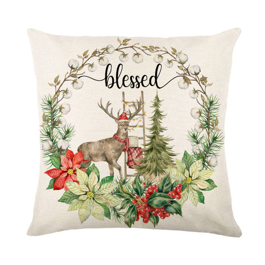 Christmas Themed Throw Pillow covers