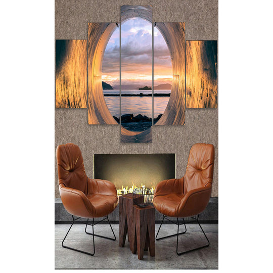 Sunset Seascape Canvas Painting