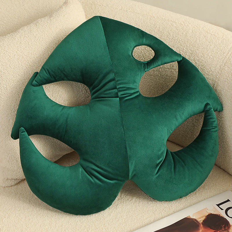 Green Leaf Pillow Home