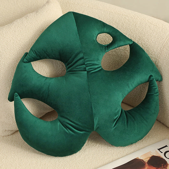Green Leaf Pillow Home