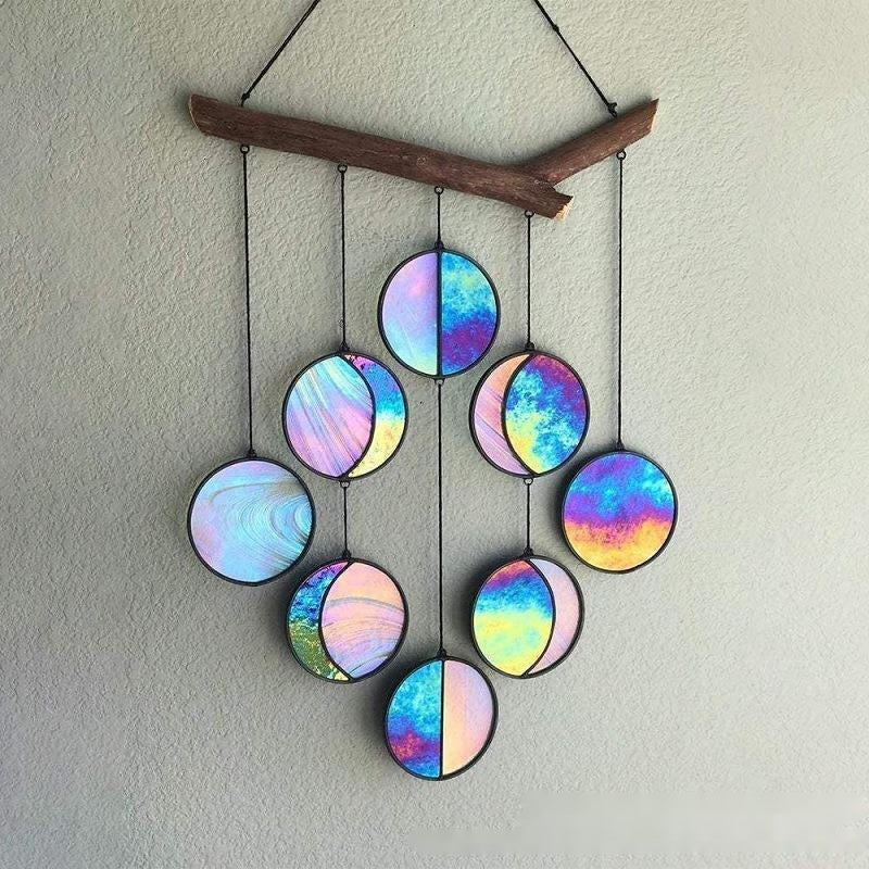 Rainbow Moon Phase Haning Wall Decor