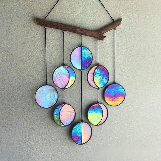 Rainbow Moon Phase Haning Wall Decor