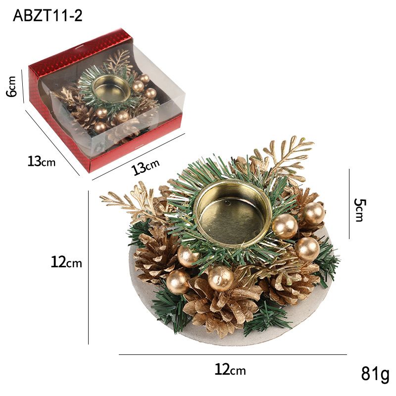 Christmas Wreath Candle Decoration