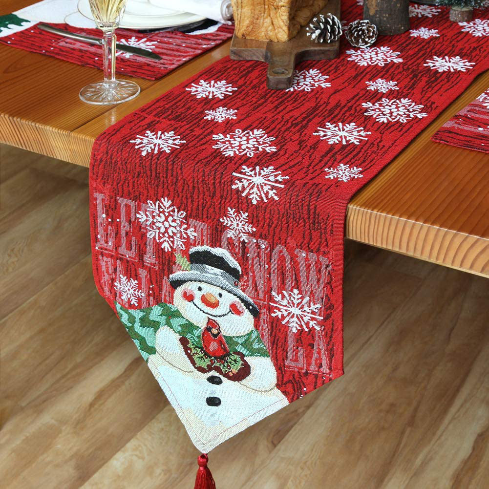 Decorative Christmas Tablecloth Runner