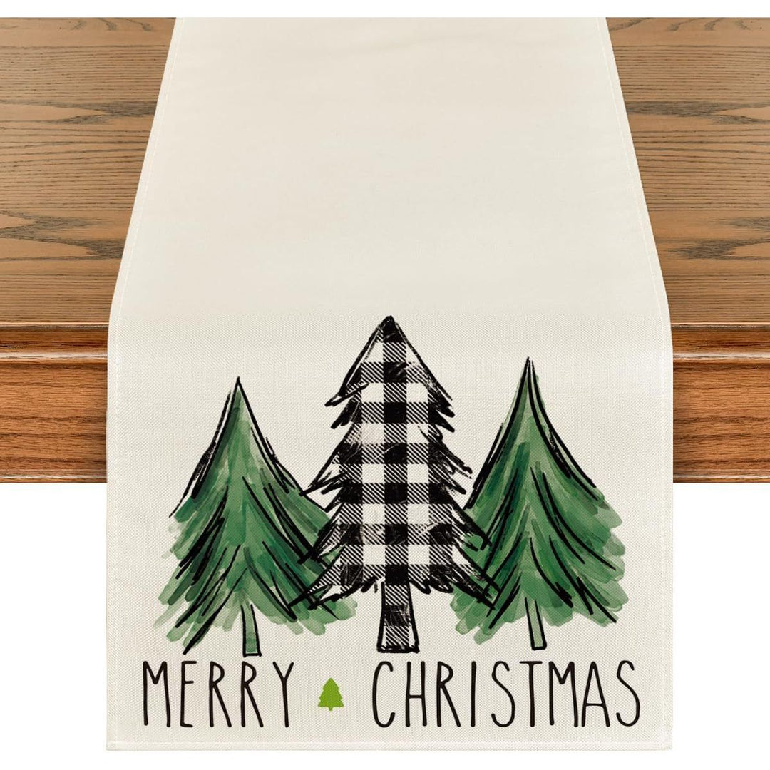 Christmas Trees, Merry Christmas Table Runner (13 X 72 Inch)
