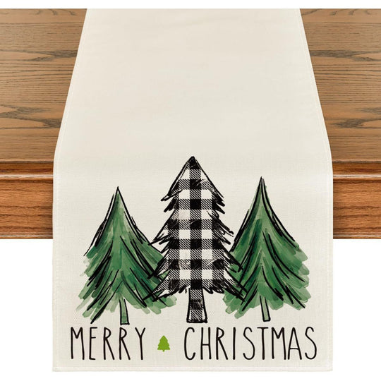 Christmas Trees, Merry Christmas Table Runner (13 X 72 Inch)