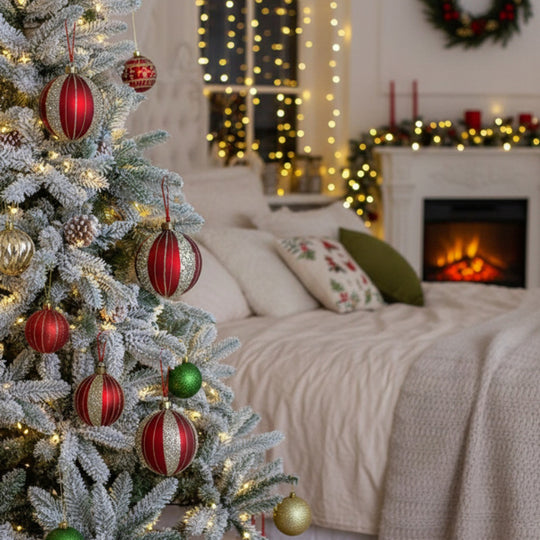 4PCS Glass Christmas Hanging Ornaments