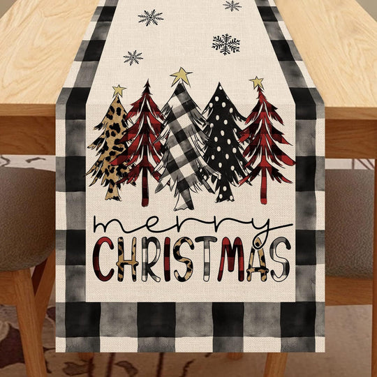 Christmas Trees, Merry Christmas Table Runner (13 X 72 Inch)