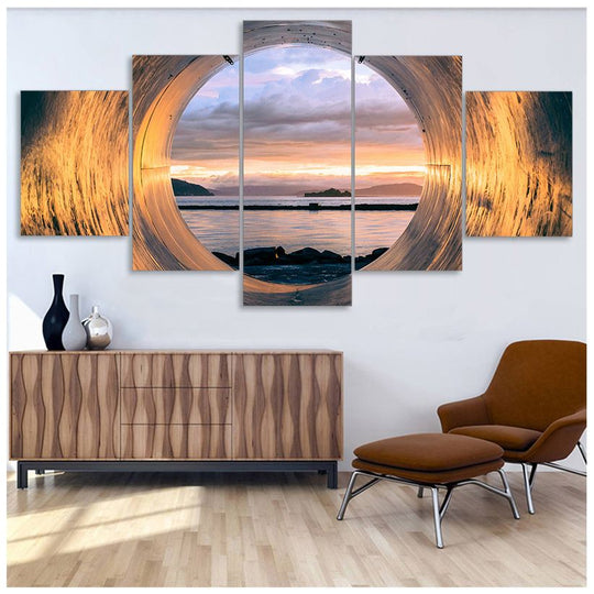 Sunset Seascape Canvas Painting