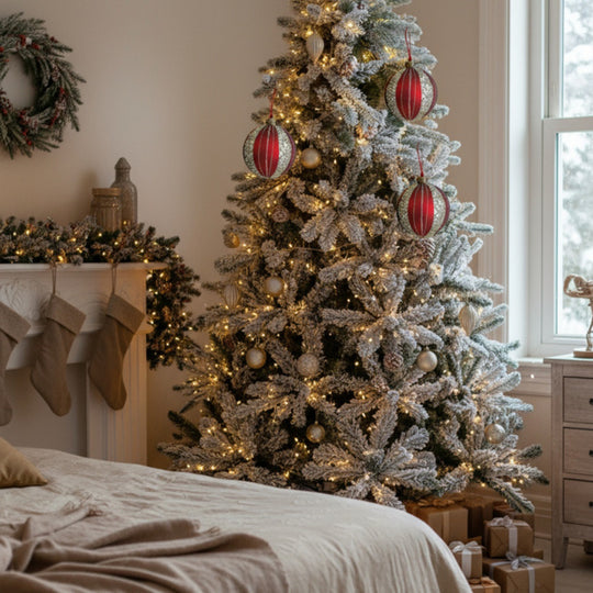 4PCS Glass Christmas Hanging Ornaments