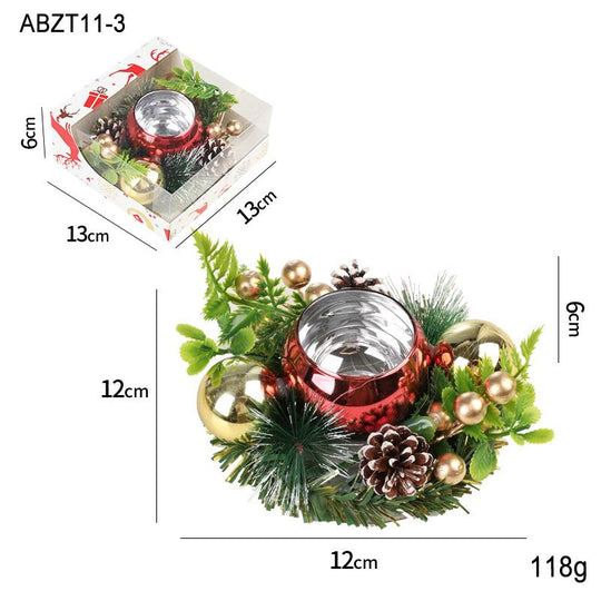 Christmas Wreath Candle Decoration