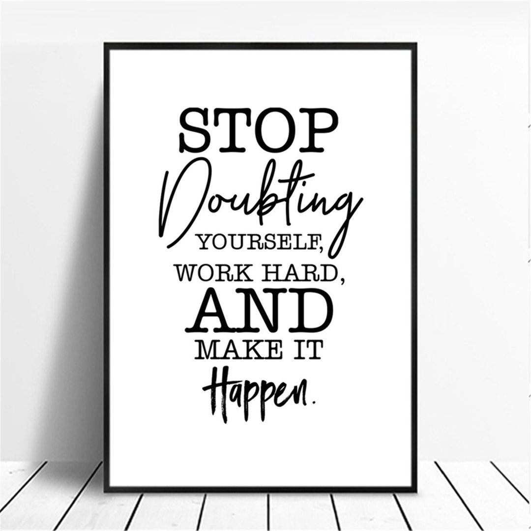 Motivational Phrase Canvas Wall-Art