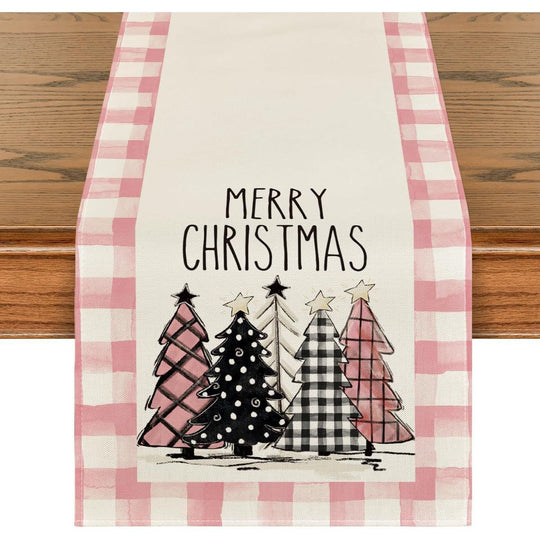 Christmas Trees, Merry Christmas Table Runner (13 X 72 Inch)