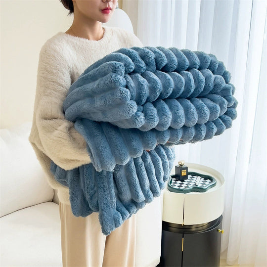 Soft Bubble Velvet Blanket
