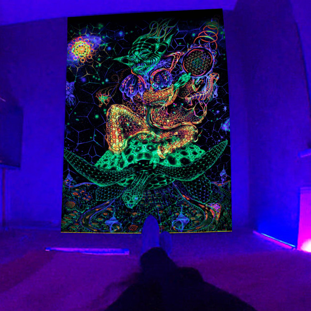 Fluorescent Dimensional Decorative Tapestry